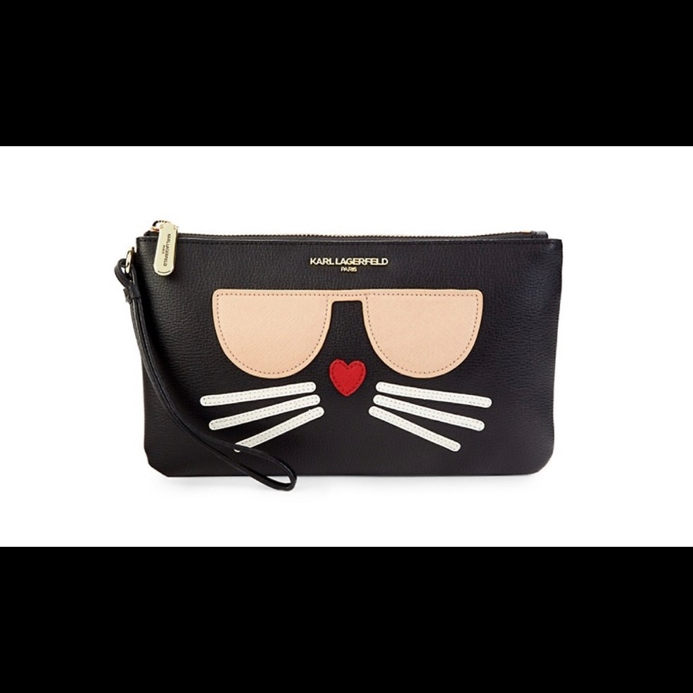 NWOT KARL LAGERFELD PARIS
Graphic Wristlet